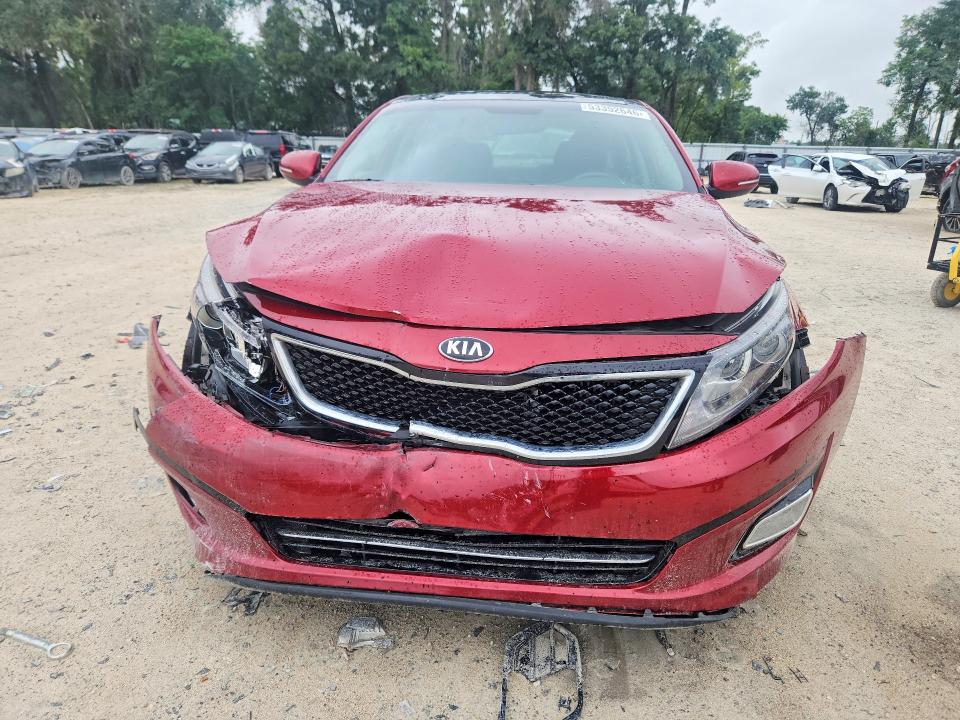 2014 Kia VIN 5XXGR4A63EG268402 COPART salvage auction — FRONT END, Fl - Cert Of Title Slvg Rebuildable, sold $1,250 on 2026-07-07 (photo 5)