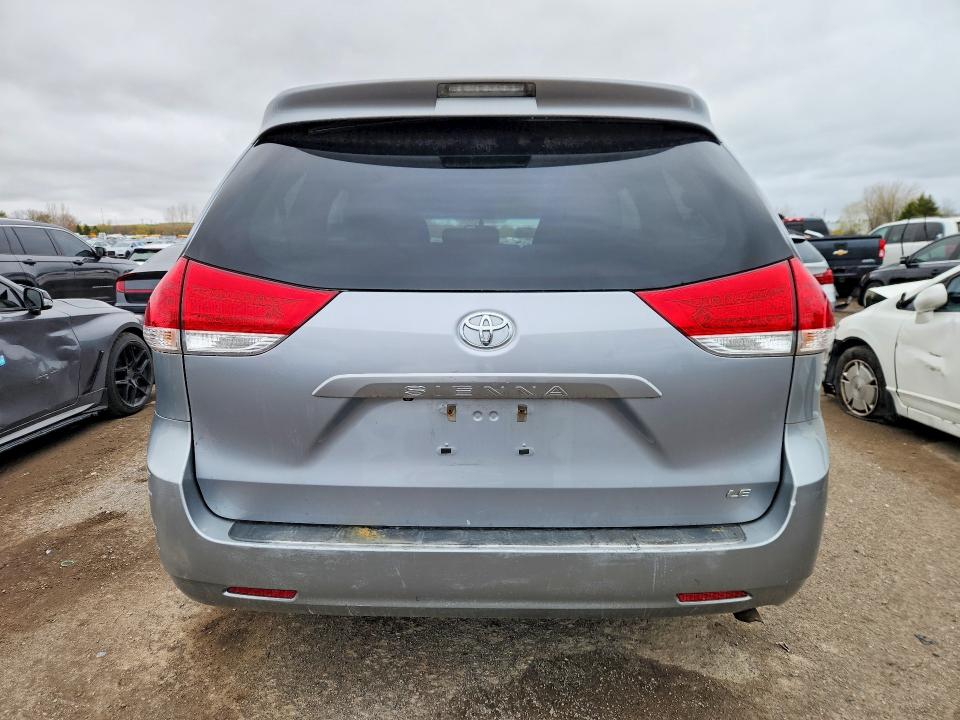 2011 Toyota Sienna VIN 5TDKK3DC1BS164995 COPART salvage auction — FRONT END, On - Permit No Brand - Unfit, sold $2,200 on 2026-07-28 (photo 6)