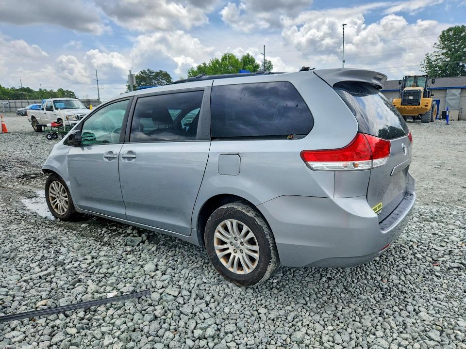 2014 Toyota Sienna VIN 5TDYK3DC4ES433277 COPART salvage auction — FRONT END, Nc - Salvage Certificate Of Title, sold $3,850 on 2026-07-08 (photo 2)