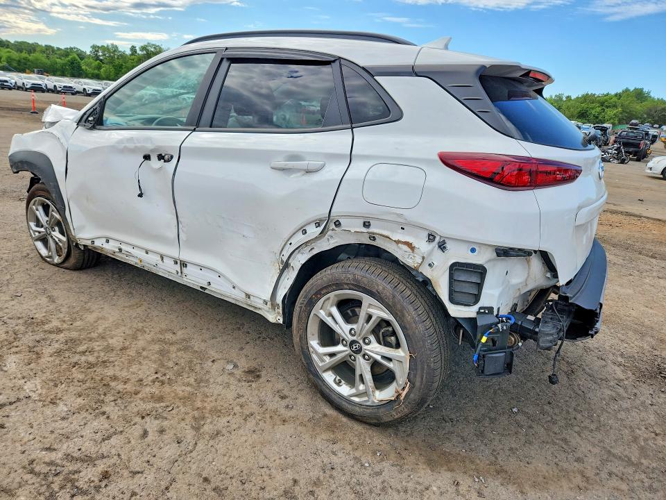 2022 Hyundai Kona VIN KM8K6CAB8NU761833 COPART salvage auction — FRONT END, CT - CERT OF TITLE-SALVAGE, sold $2,100 on 2026-07-07 (photo 2)