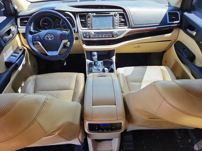 2015 Toyota Highlander VIN 5TDDKRFH8FS200742 COPART salvage auction — SIDE, Ky - Cert Of Title-Salvage, sold $8,300 on 2026-07-09 (photo 8)