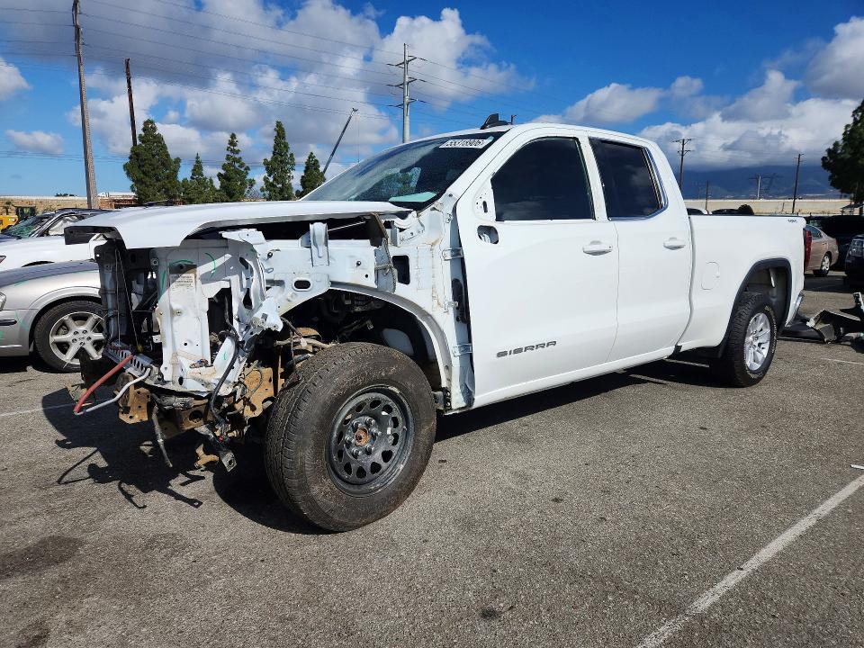 2023 Gmc SIERRA VIN 1GTVUBE81PZ314430 COPART salvage auction — FRONT END, Ca - Salvage Certificate, sold $11,100 on 2026-07-28 (photo 1)