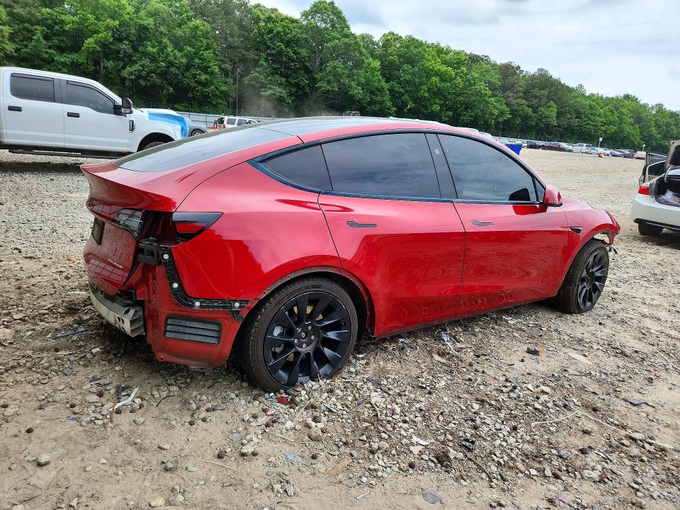 2023 Tesla Model y VIN 7SAYGDEE7PA160043 COPART salvage auction — FRONT END, Fl - Cert Of Title Slvg Rebuildable, sold $10,700 on 2026-07-31 (photo 3)