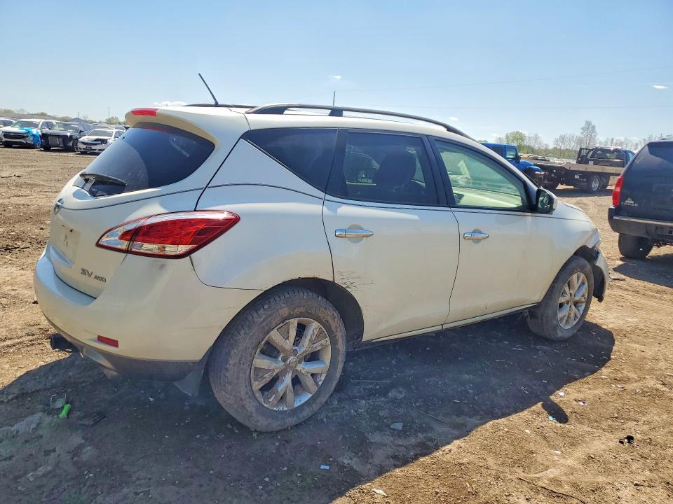 2012 Nissan Murano VIN JN8AZ1MW7CW229747 COPART salvage auction — FRONT END, Mi - Certificate Of Title, sold $425 on 2026-07-08 (photo 3)