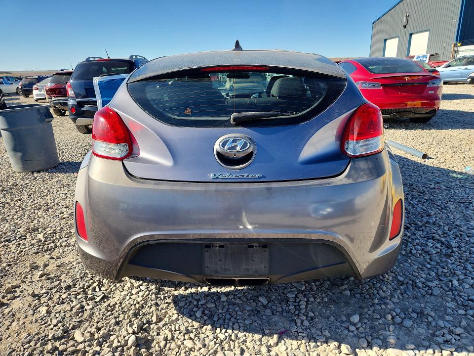 2016 Hyundai Veloster VIN KMHTC6AD6GU285634 COPART salvage auction — FRONT END, Ut - Salvage Certificate, sold $800 on 2026-07-24 (photo 6)