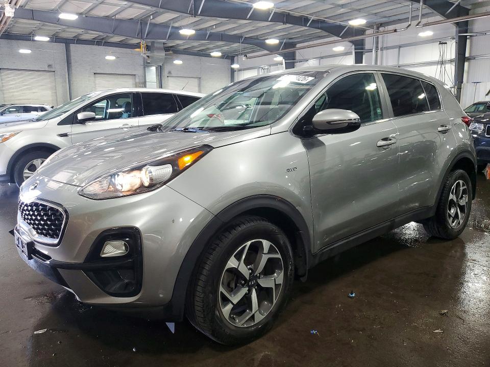 2020 Kia Sportage VIN KNDPMCAC7L7647763 COPART salvage auction — VANDALISM, Mn - Cert Of Title-Salvage, sold $5,100 on 2026-07-14 (photo 1)