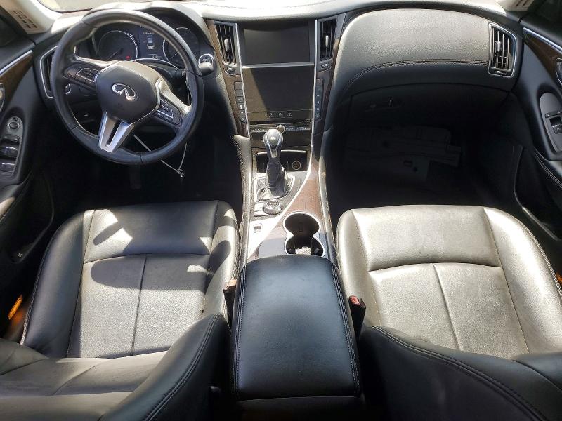2019 Infiniti Q50 VIN JN1EV7AP6KM515949 COPART salvage auction — FRONT END, Ca - Salvage Certificate, sold $2,200 on 2026-07-23 (photo 8)