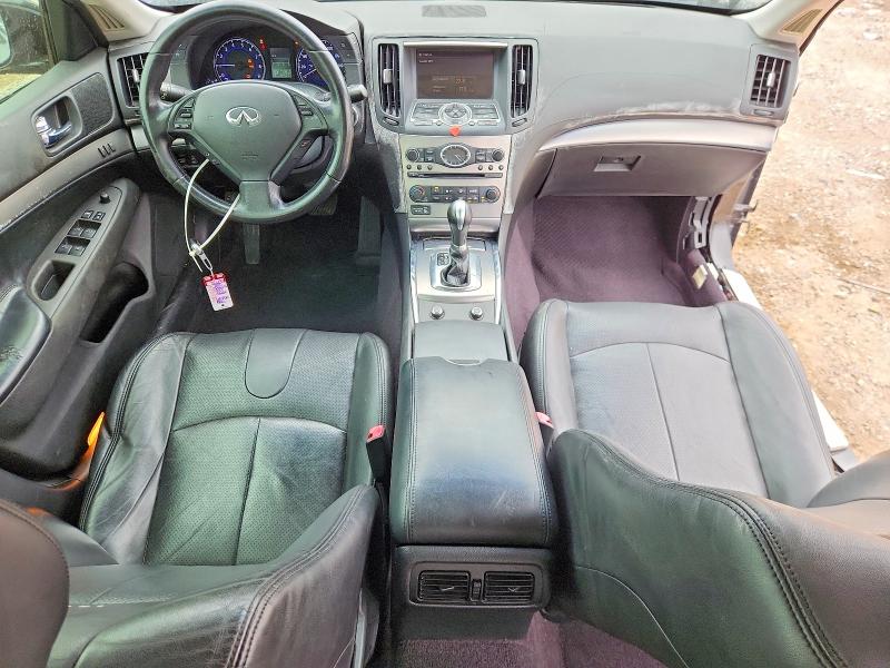 2010 Infiniti G VIN JN1CV6AP5AM203136 COPART salvage auction — FRONT END, Tx - Nonrepairable Title, sold $525 on 2026-07-09 (photo 8)