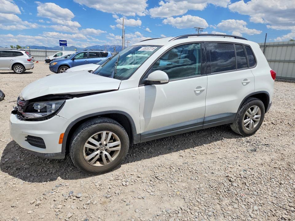 2015 Volkswagen Tiguan VIN WVGAV7AX1FW615605 COPART salvage auction — FRONT END, Ut - Salvage Certificate, sold $1,200 on 2026-07-10 (photo 1)