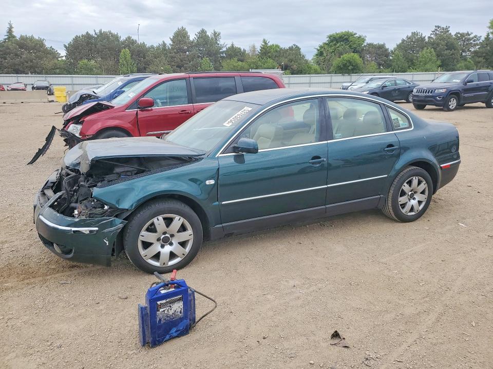 2002 Volkswagen Passat VIN WVWRH63B62P019341 COPART salvage auction — FRONT END, IL - SALVAGE CERTIFICATE, sold $325 on 2026-07-07 (photo 1)