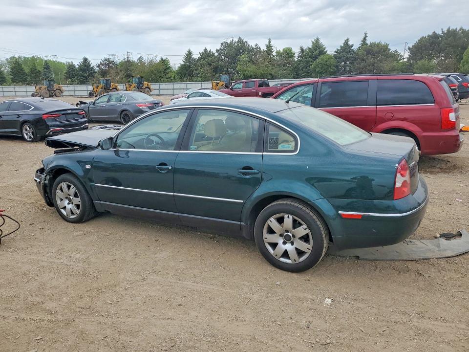 2002 Volkswagen Passat VIN WVWRH63B62P019341 COPART salvage auction — FRONT END, IL - SALVAGE CERTIFICATE, sold $325 on 2026-07-07 (photo 2)