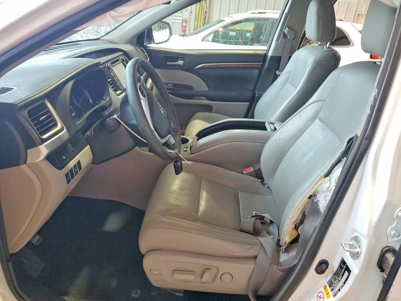 2016 Toyota Highlander VIN 5TDYKRFH0GS162667 COPART salvage auction — FRONT END, MO - SALVAGE CERTIFICATE OF TITLE, sold $5,100 on 2026-07-13 (photo 7)