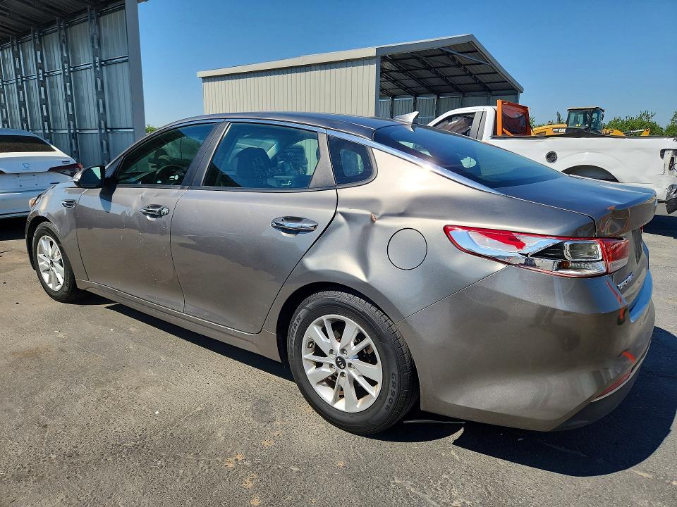 2018 Kia Optima VIN 5XXGT4L39JG229067 COPART salvage auction — REAR END, Ca - Salvage Certificate, sold $2,400 on 2026-07-02 (photo 2)