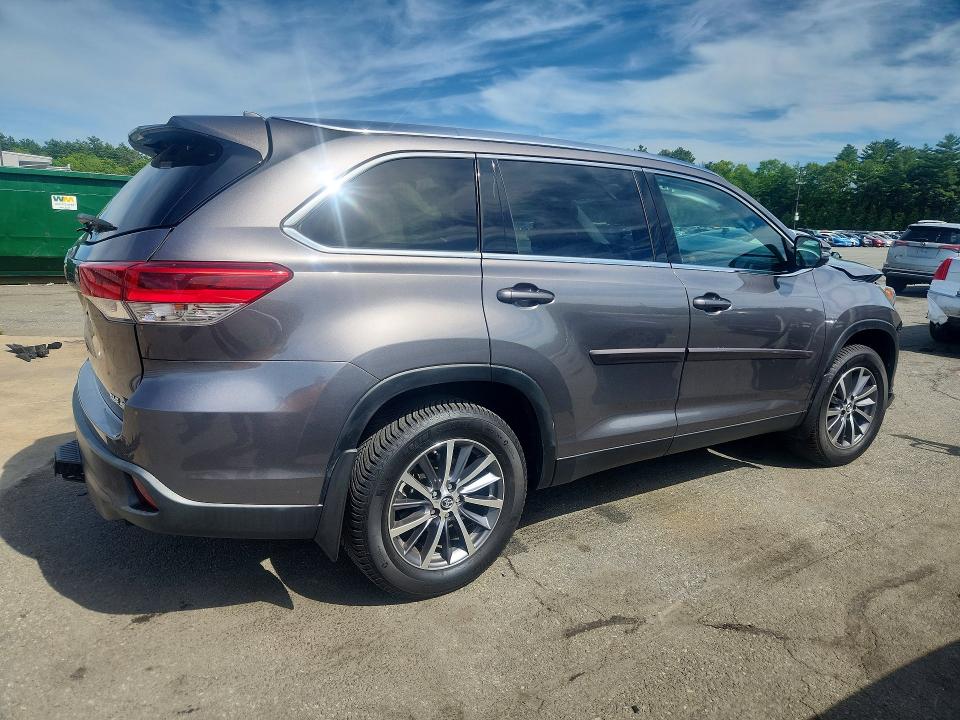 2019 Toyota VIN 5TDJZRFH8KS915464 COPART salvage auction — FRONT END, Ri - Salvage Certificate Of Title, sold $7,500 on 2026-07-16 (photo 3)