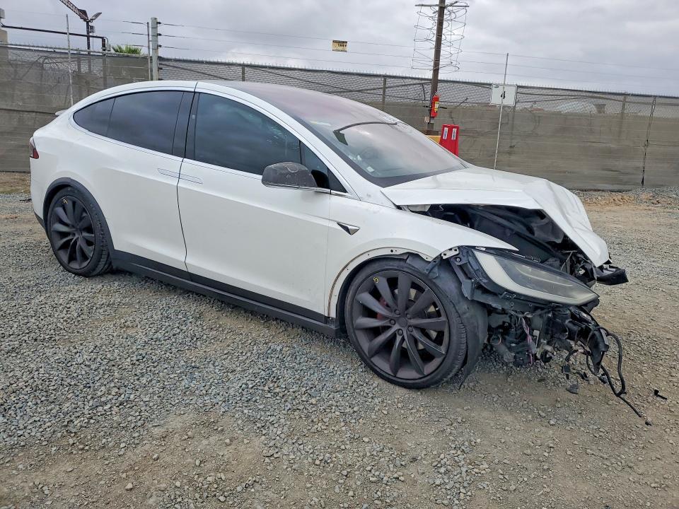 2018 Tesla Model x VIN 5YJXCBE48JF081233 COPART salvage auction — FRONT END, Ca - Salvage Certificate, sold $4,500 on 2026-07-10 (photo 4)