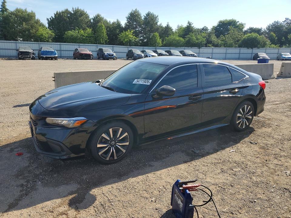 2022 Honda Civic VIN JHMFE1F71NX007672 COPART salvage auction — SIDE, Il - Salvage Certificate, sold $5,700 on 2026-07-30 (photo 1)