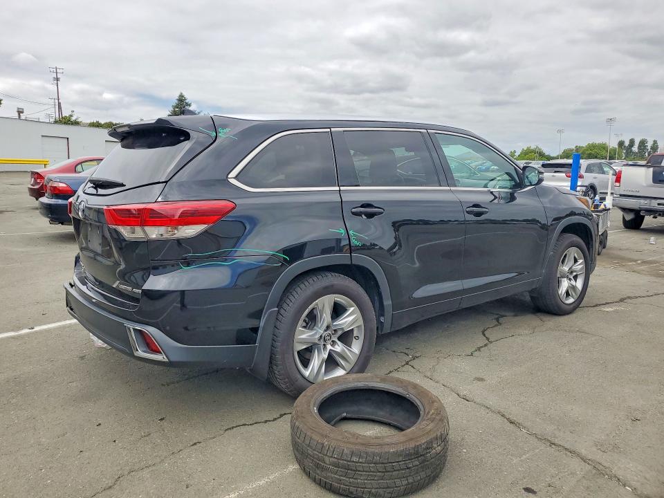 2017 Toyota VIN 5TDDZRFH0HS369880 COPART salvage auction — REAR END, Ca - Salvage Certificate, sold $6,600 on 2026-07-06 (photo 3)