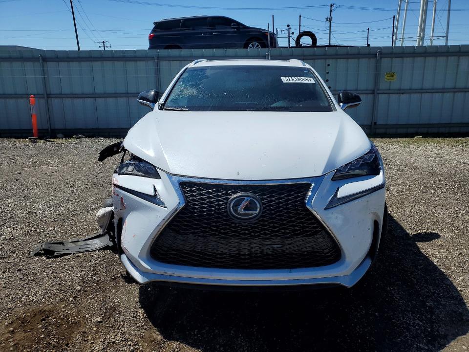 2017 Lexus Nx VIN JTJBARBZ1H2128766 COPART salvage auction — FRONT END, Il - Salvage Certificate, sold $8,400 on 2026-07-22 (photo 5)