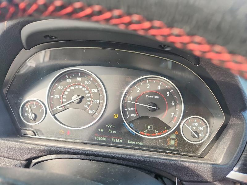2017 BMW 3er VIN WBA8B9G31HNU51936 COPART salvage auction — FRONT END, La - Cert Of Title-Salvage, sold $3,300 on 2026-07-29 (photo 9)