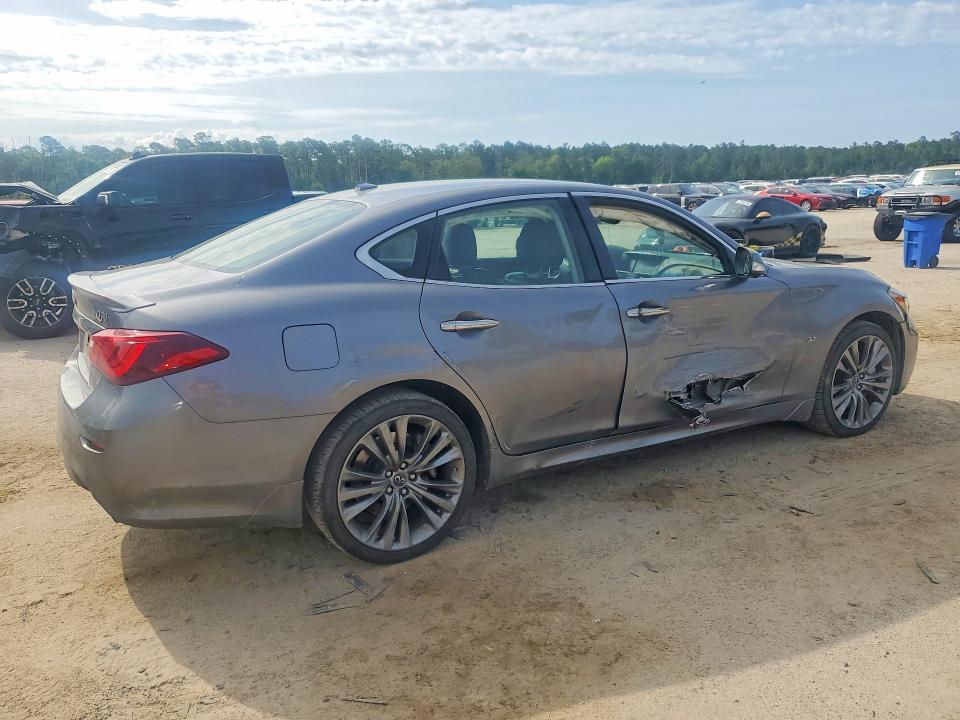 2019 Infiniti Q70 VIN JN1BY1AR6KM585685 COPART salvage auction — SIDE, Sc - Cert Of Title-Salvage, sold $4,250 on 2026-07-06 (photo 3)
