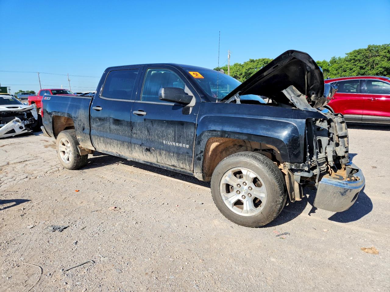 2014 Chevrolet Silverado 1500 VIN 3GCUKREC9EG326630 COPART salvage auction — Front End, OK - CERT OF TITLE-SALVAGE, sold $1,400 on 2026-07-09 (photo 4)