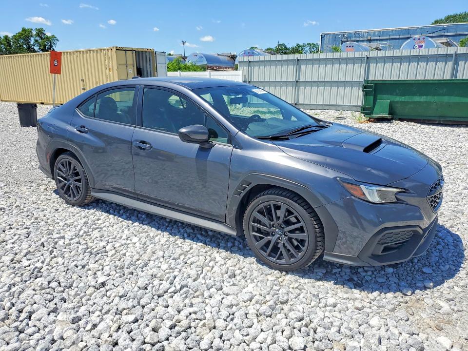 2024 Subaru Wrx VIN JF1VBAH63R9813782 COPART salvage auction — HAIL, Oh - Cert Of Title-Salvage, sold $14,100 on 2026-07-24 (photo 4)
