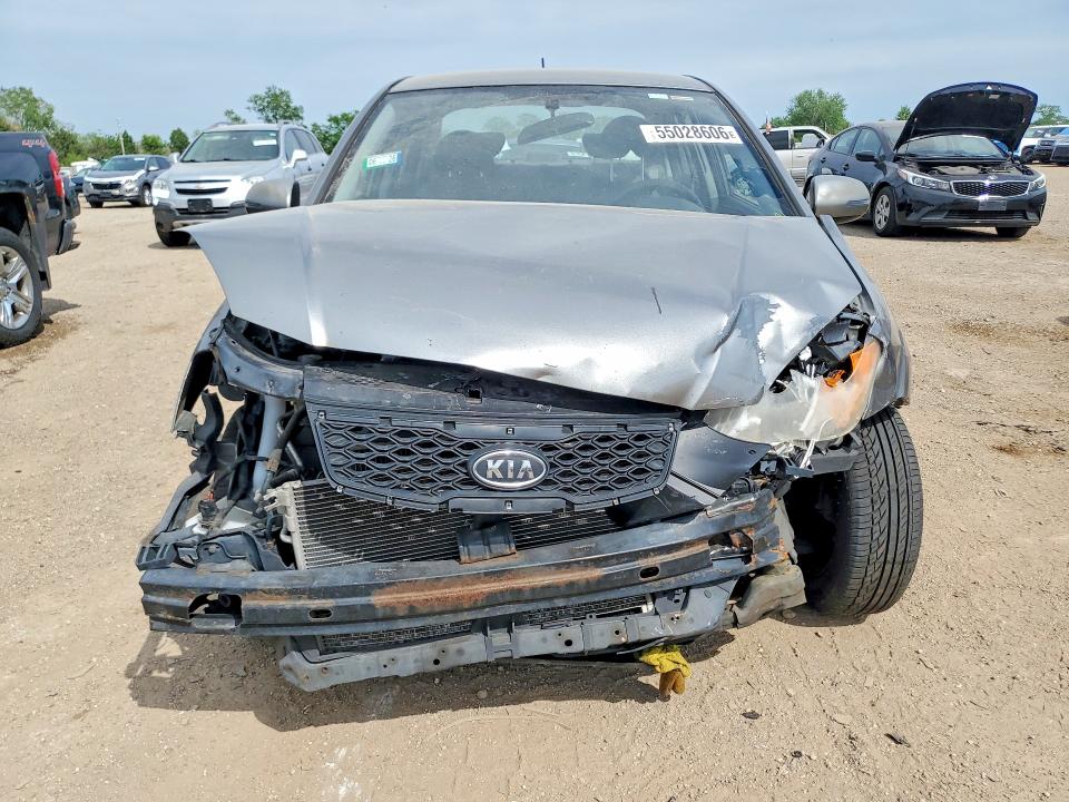 2011 Kia Rio VIN KNADH4A39B6868537 COPART salvage auction — FRONT END, Il - Salvage Certificate, sold $325 on 2026-07-21 (photo 5)