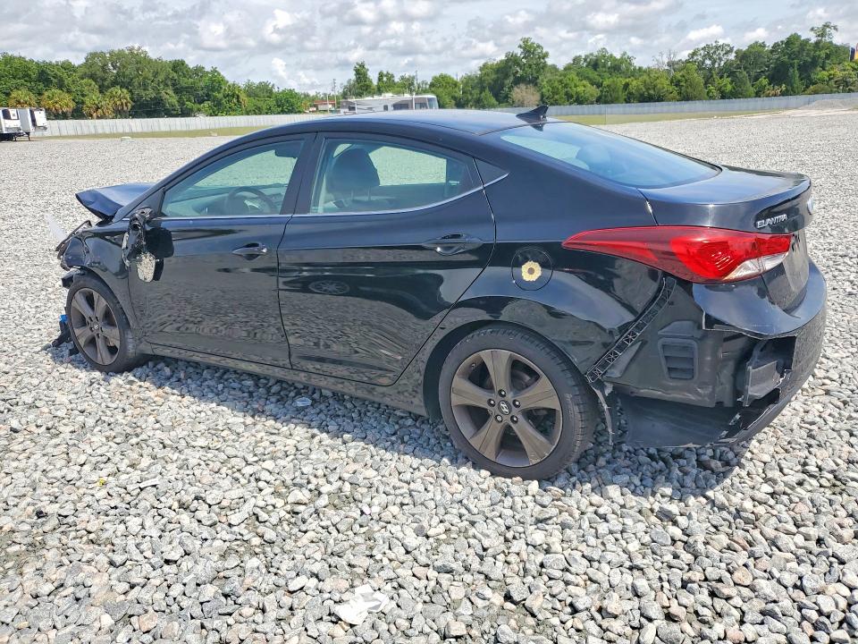 2014 Hyundai Elantra VIN KMHDH4AH8EU177042 COPART salvage auction — FRONT END, Fl - Cert Of Title Slvg Rebuildable, sold $750 on 2026-07-13 (photo 2)