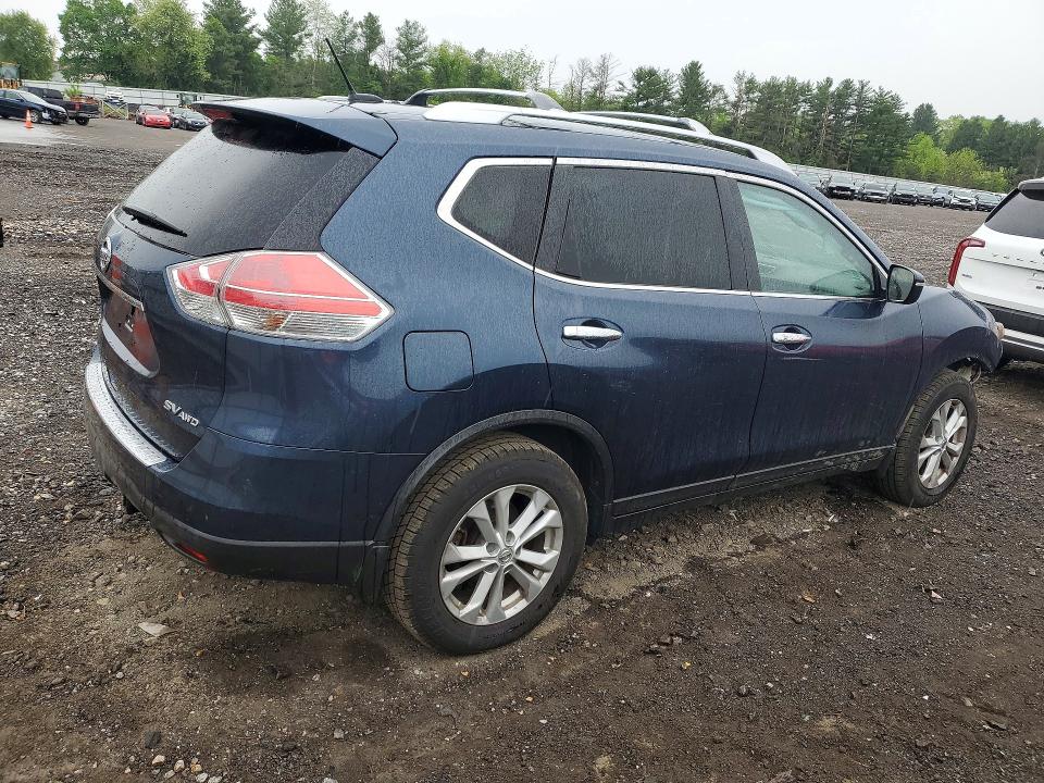 2015 Nissan Rogue VIN KNMAT2MV3FP541105 COPART salvage auction — FRONT END, Md - Cert Of Salvage > 75% Damage, sold $725 on 2026-07-27 (photo 3)