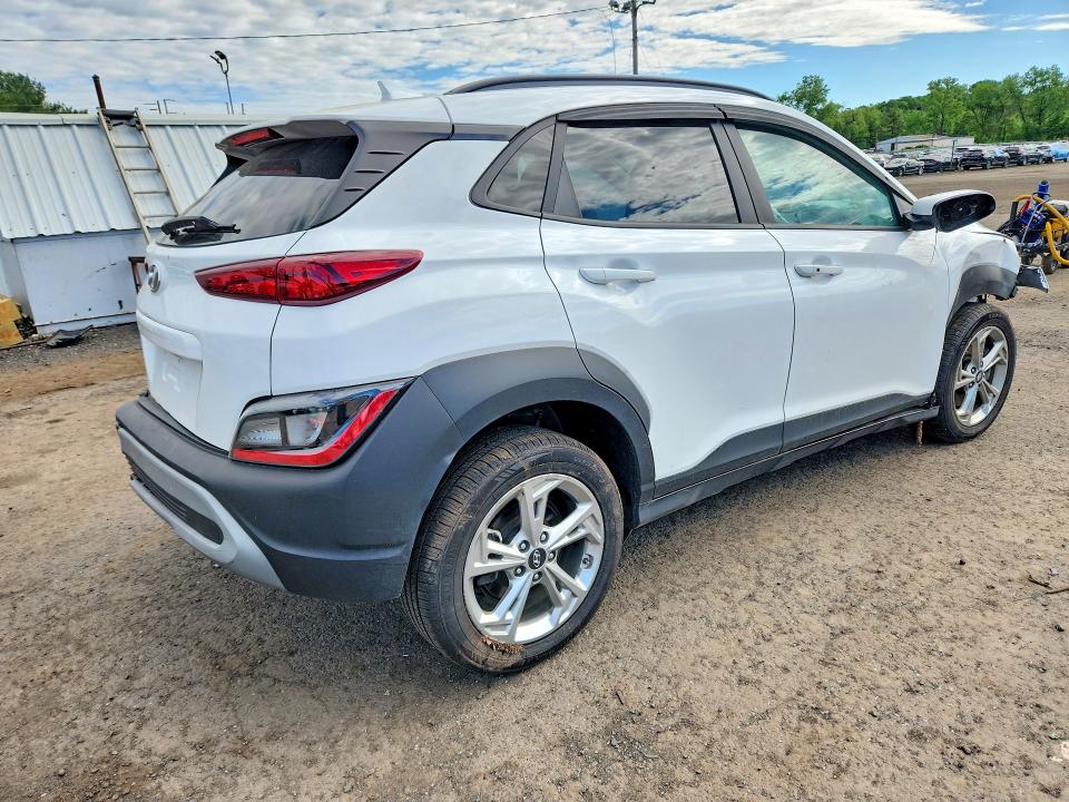 2022 Hyundai Kona VIN KM8K6CAB8NU761833 COPART salvage auction — FRONT END, CT - CERT OF TITLE-SALVAGE, sold $2,100 on 2026-07-07 (photo 3)