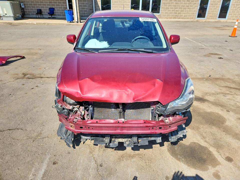 2014 Subaru Impreza VIN JF1GJAC67EH017099 COPART salvage auction — FRONT END, Ct - Cert Of Title-Salvage, sold $475 on 2026-07-10 (photo 5)