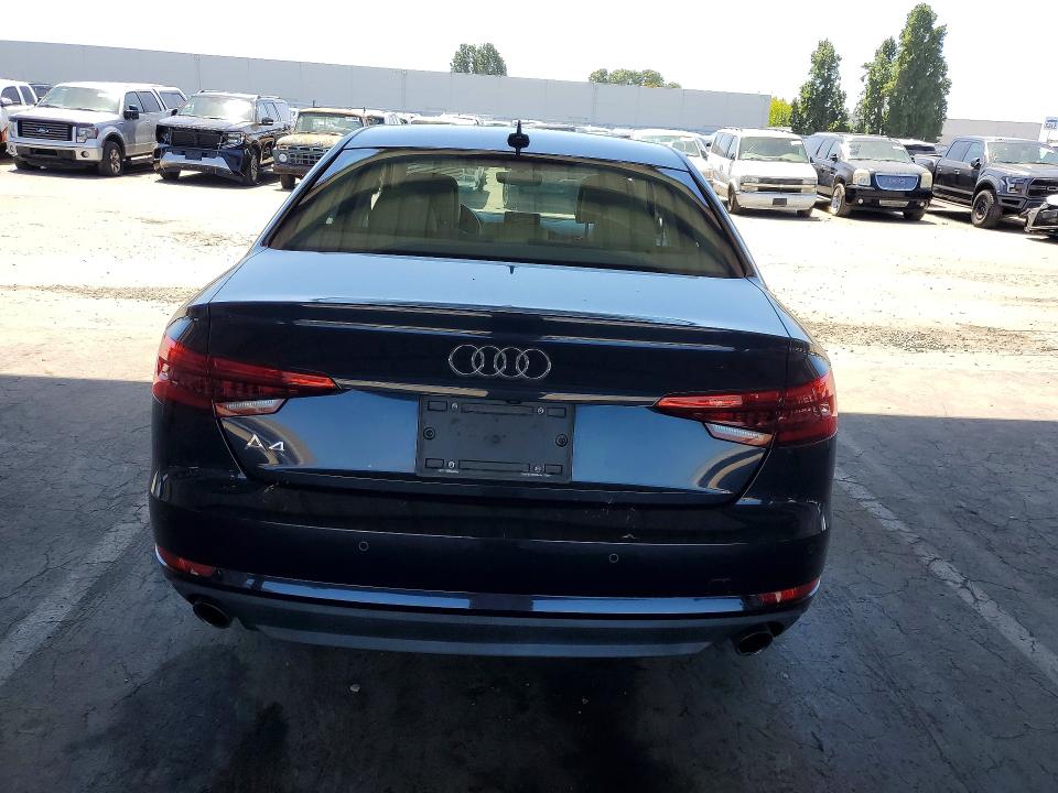 2017 Audi A4 VIN WAUGNAF47HN019768 COPART salvage auction — FRONT END, Ca - Salvage Certificate, sold $3,050 on 2026-07-02 (photo 6)