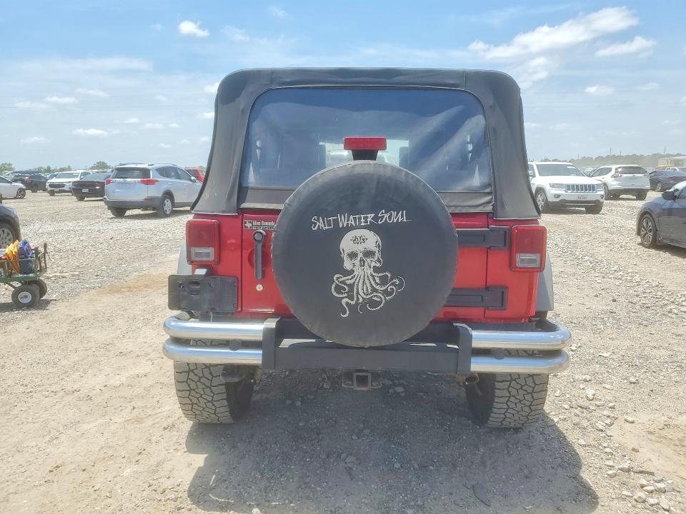 2010 Jeep Wrangler unlimited VIN 1J4BA3H14AL143614 COPART salvage auction — FRONT END, TX - SALVAGE VEHICLE TITLE, sold $2,600 on 2026-07-09 (photo 6)