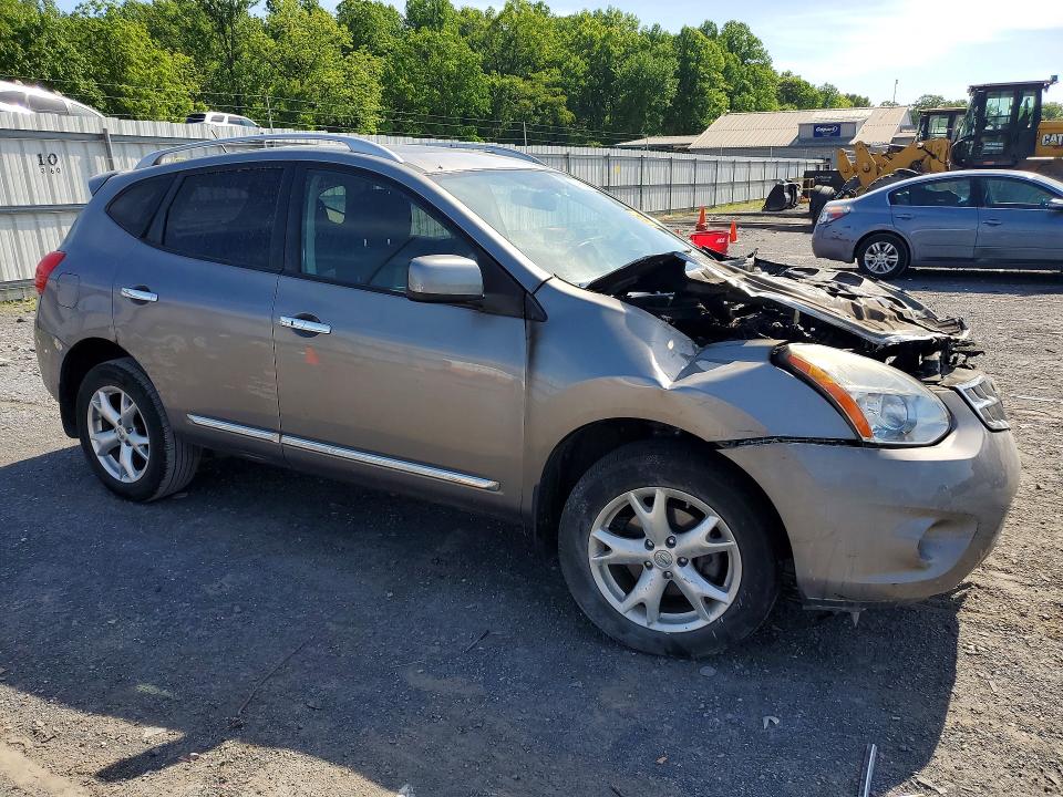 2011 Nissan Rogue VIN JN8AS5MV5BW687515 COPART salvage auction — Burn Engine, Pa - Certificate Of Salvage, sold $275 on 2026-07-16 (photo 4)