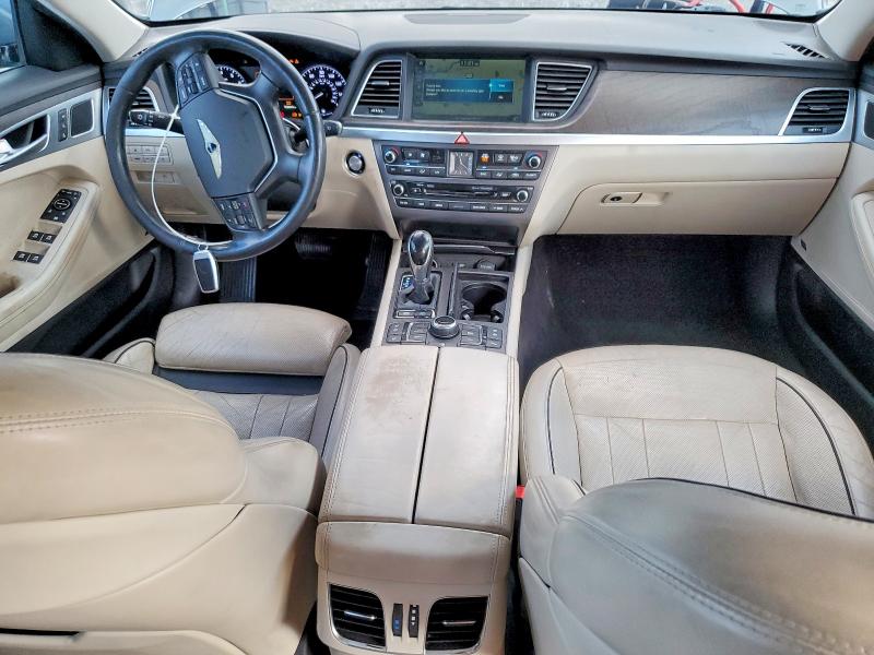 2015 Hyundai Genesis VIN KMHGN4JE0FU087526 COPART salvage auction — FRONT END, Fl - Cert Of Title Slvg Rebuildable, sold $2,750 on 2026-07-17 (photo 8)