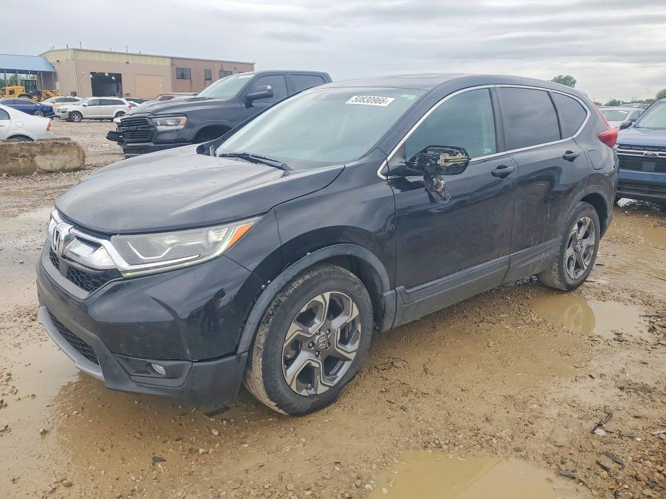 2019 Honda Cr-v VIN 2HKRW1H55KH512497 COPART salvage auction — HAIL, Ks - Cert Of Title-Salvage, sold $7,800 on 2026-07-09 (photo 1)