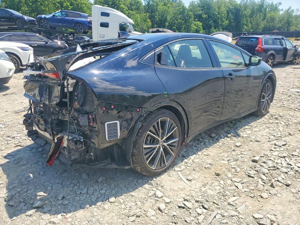 2024 Toyota Prius VIN JTDADABU8R3017963 COPART salvage auction — REAR END, Md - Cert Of Salvage > 75% Damage, sold $7,700 on 2026-07-28 (photo 3)