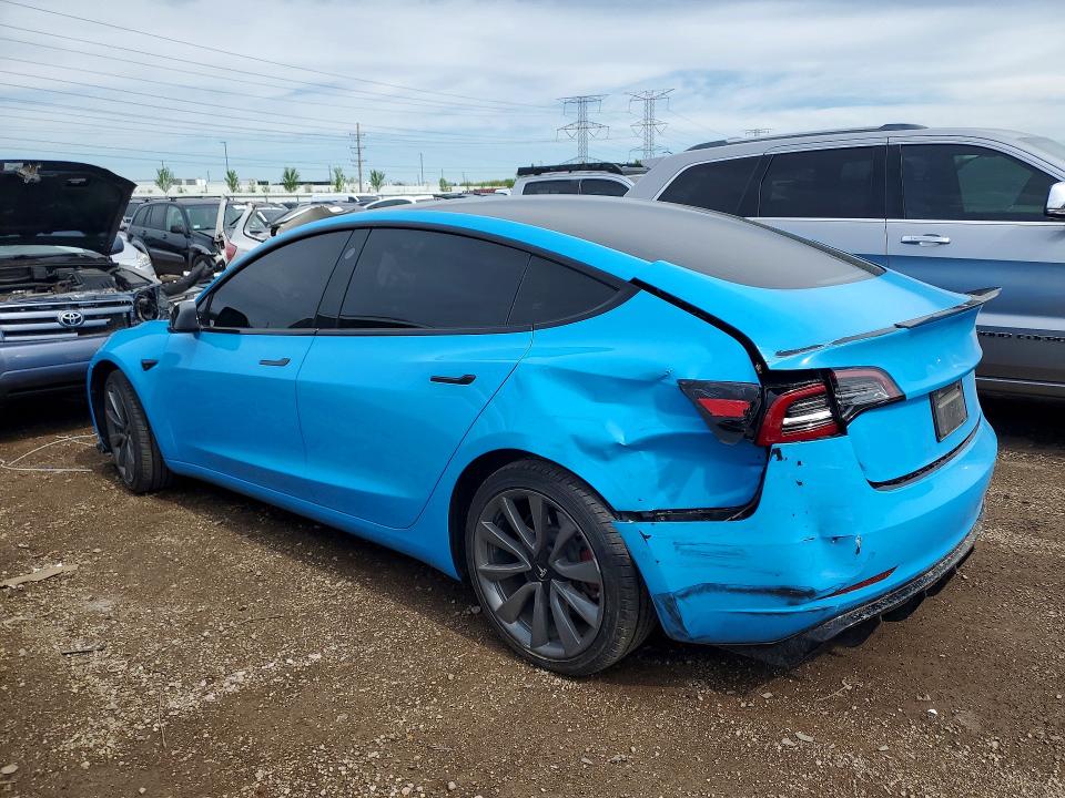 2019 Tesla VIN 5YJ3E1EA8KF312660 COPART salvage auction — REAR END, Il - Salvage Certificate, sold $6,600 on 2026-07-14 (photo 2)