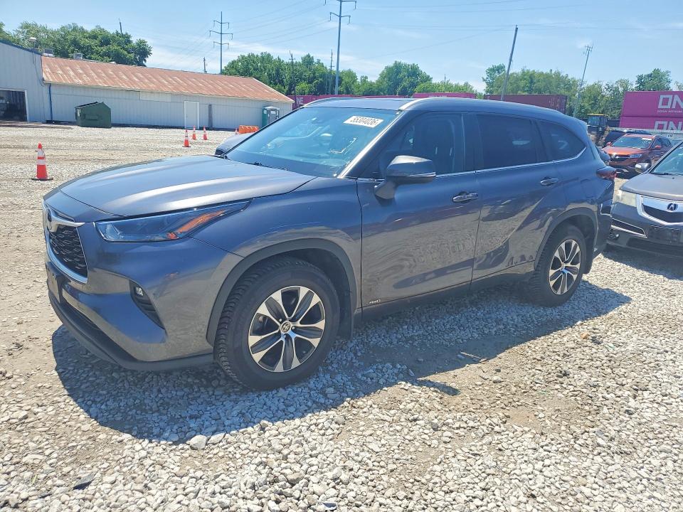 2024 Toyota Highlander VIN 5TDKBRCH6RS141416 COPART salvage auction — REAR END, Il - Certificate Of Title, sold $25,750 on 2026-07-24 (photo 1)