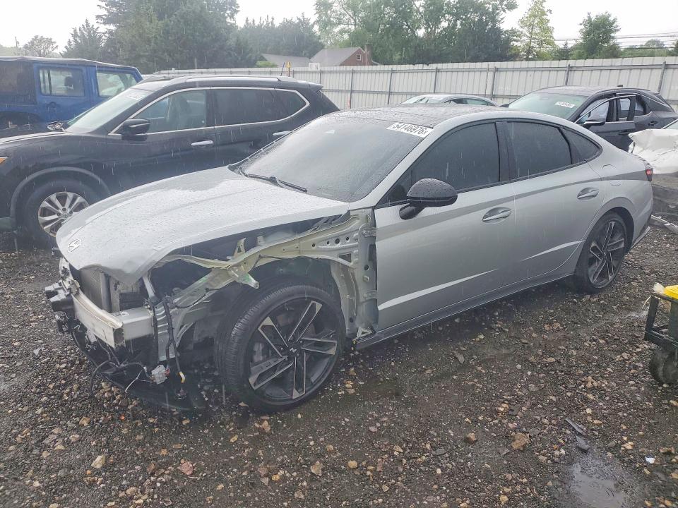 2024 Hyundai Sonata VIN KMHL54JC9RA353919 COPART salvage auction — FRONT END, Md - Cert Of Salvage > 75% Damage, sold $8,300 on 2026-07-06 (photo 1)