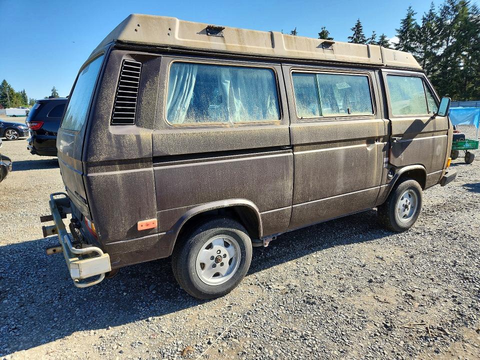 1985 Volkswagen Vanagon VIN WV2ZB0254FH006373 COPART salvage auction — MINOR DENT/SCRATCHES, WA - CERT OF OWNERSHIP-REBUILT, sold $1,800 on 2026-07-17 (photo 3)