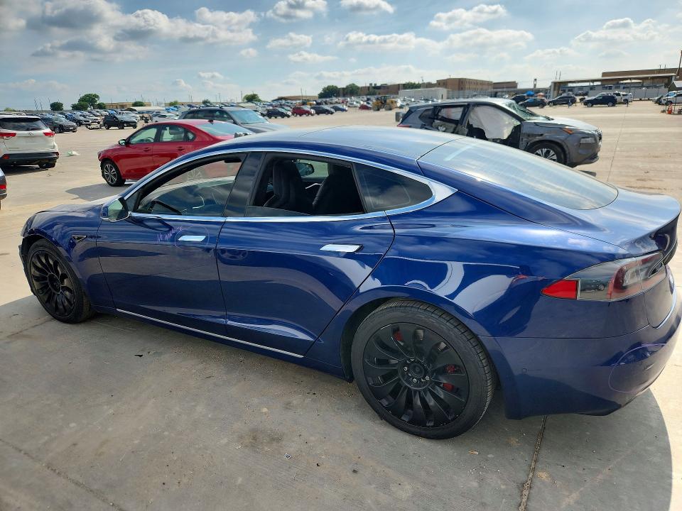 2016 Tesla Model s VIN 5YJSA1E17GF157985 COPART salvage auction — FRONT END, Tx - Salvage Vehicle Title, sold $3,600 on 2026-07-23 (photo 2)