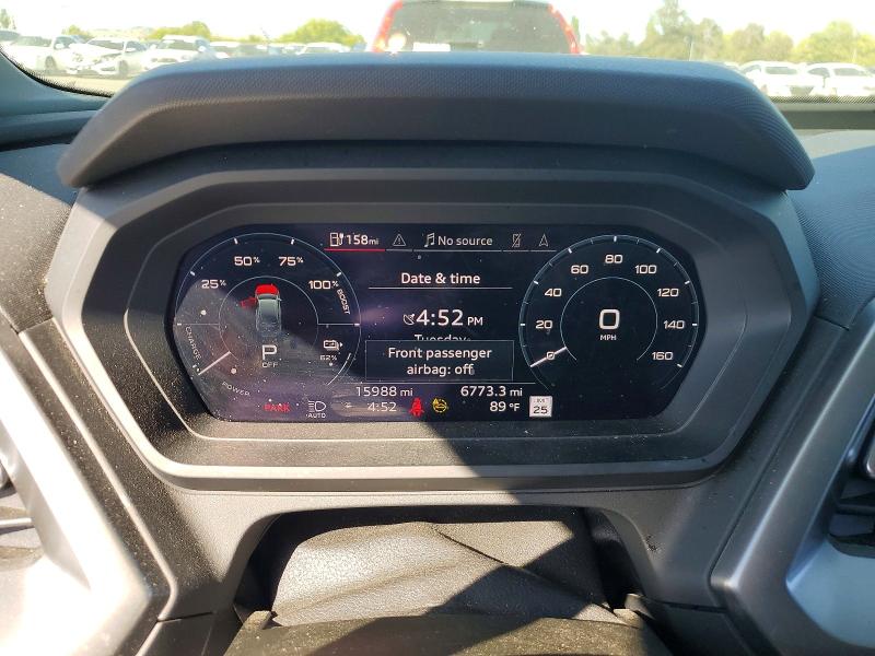 2024 Audi Q4 e-tron VIN WA1MUBFZ3RP038666 COPART salvage auction — FRONT END, Ca - Salvage Certificate, sold $4,800 on 2026-07-24 (photo 9)