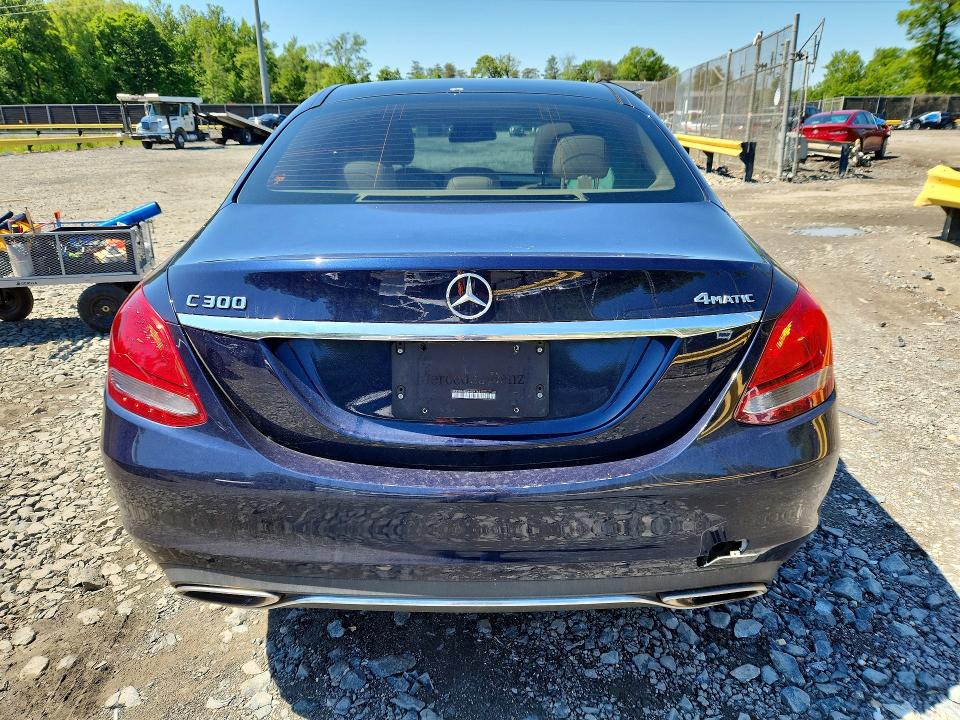 2017 Mercedes-benz C-klasse VIN WDDWF4KB5HR291431 COPART salvage auction — SIDE, Salvage Title, sold $2,000 on 2026-08-07 (photo 6)