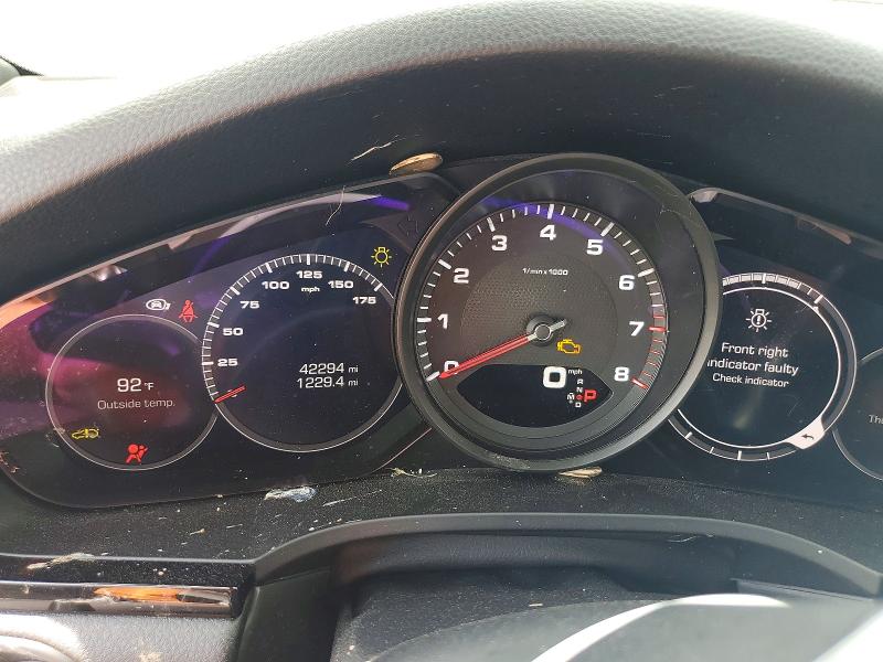2020 Porsche Cayenne VIN WP1AA2AY0LDA10203 COPART salvage auction — FRONT END, Mo - Salvage Certificate Of Title, sold $12,600 on 2026-08-03 (photo 9)