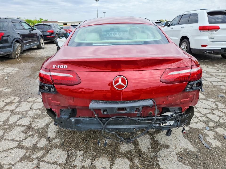 2018 Mercedes-benz E-klasse VIN WDD1J6FB3JF015755 COPART salvage auction — REAR END, Wv - Salvage Certificate, sold $5,300 on 2026-07-17 (photo 6)