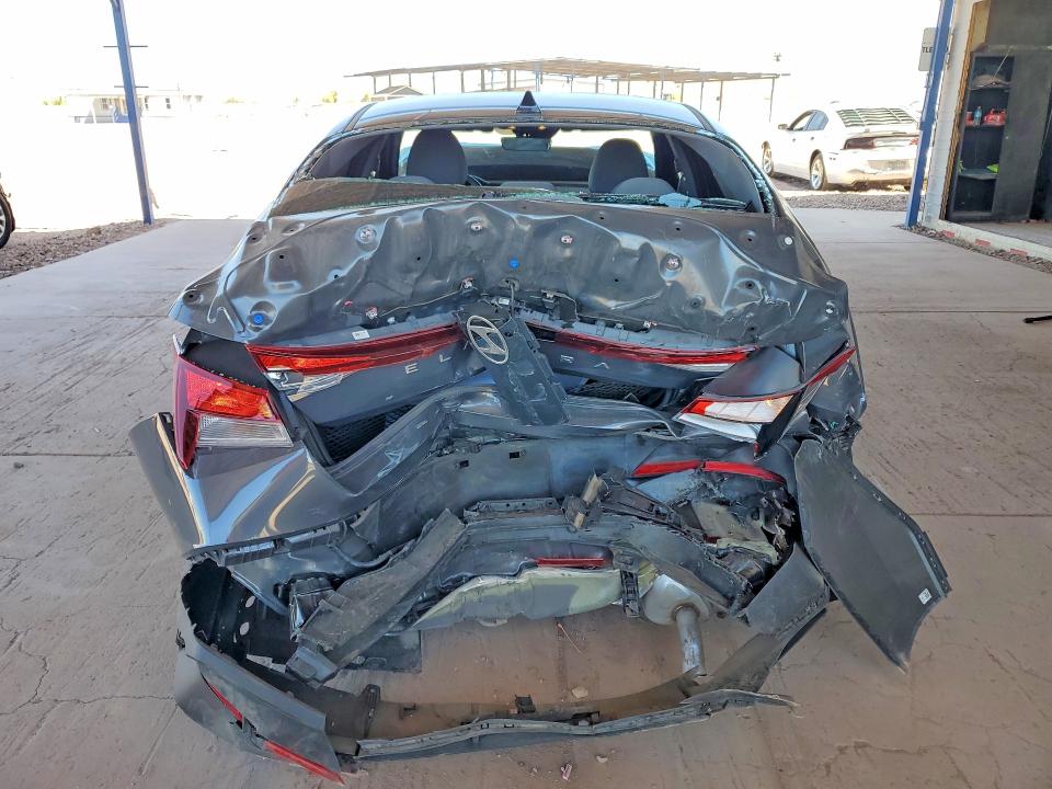 2025 Hyundai Elantra VIN KMHLM4DGXSU019789 COPART salvage auction — FRONT END, Az - Cert Of Title - Salvage, sold $2,300 on 2026-07-14 (photo 6)