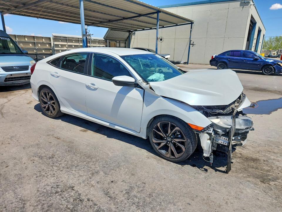 2020 Honda Civic VIN 19XFC2E80LE002063 COPART salvage auction — FRONT END, Tx - Salvage Vehicle Title, sold $125 on 2026-07-10 (photo 4)