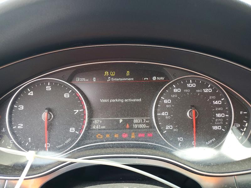 2013 Audi A6 VIN WAUGFAFC3DN068559 COPART salvage auction — FRONT END, Sc - Cert Of Title-Salvage, sold $650 on 2026-07-20 (photo 9)