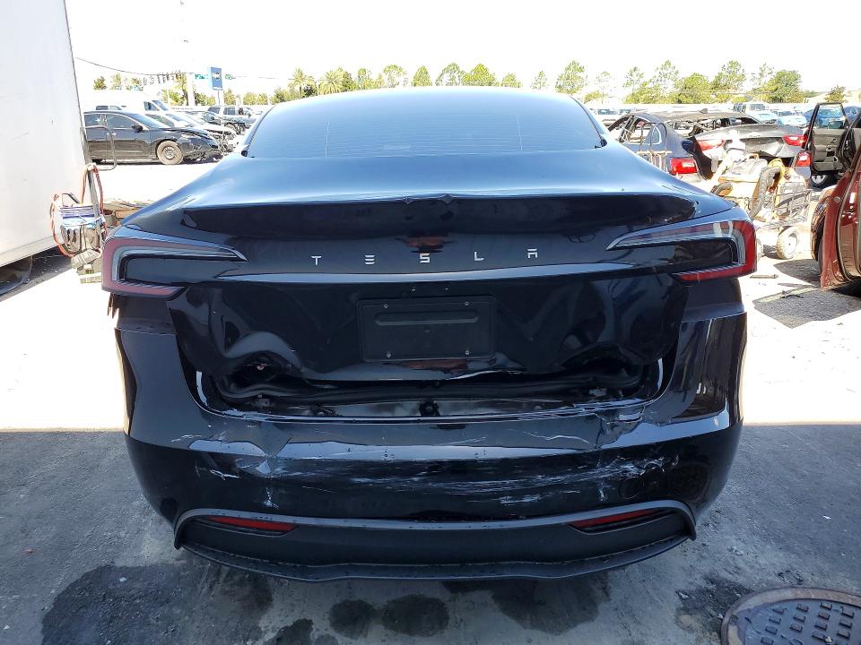 2025 Tesla VIN 5YJ3E1EA0SF069748 COPART salvage auction — FRONT END, Fl - Certificate Of Destruction, sold $5,700 on 2026-07-24 (photo 6)